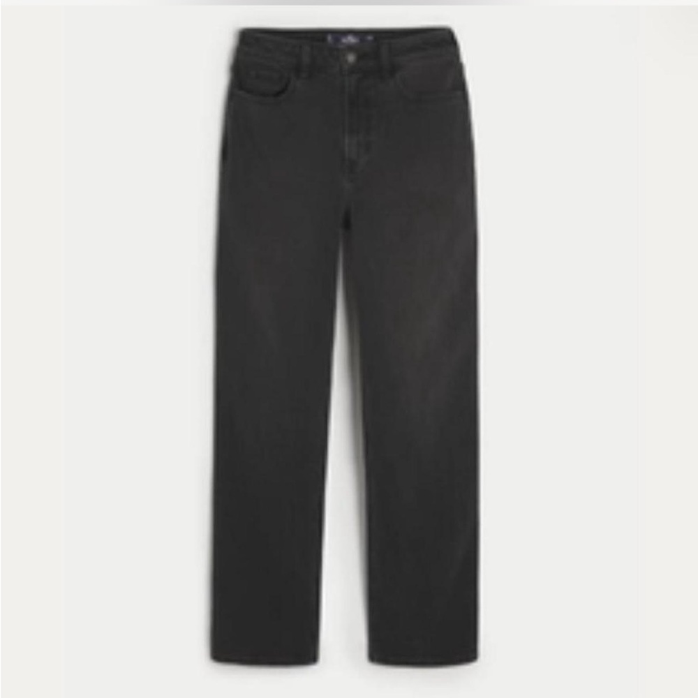 Hollister Women's Black Straight Leg Jeans